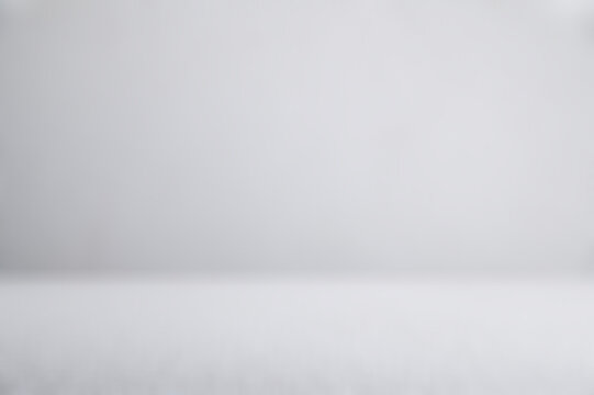 Abstract Defocused White and Grey Room Background for Mockup.