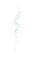 Obraz premium PNG Vibrant electric blue lightning illustration.