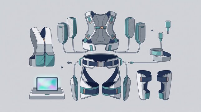 Modular soft robotic support suit layout for ergonomic wearable system
