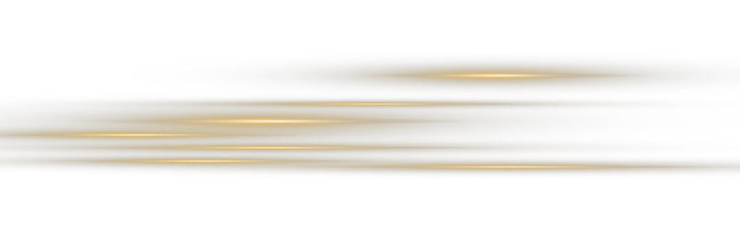 Png Glowing horizontal line of yellow light with shining glow and beam effect. Futuristic energy strip with shimmer, glare and neon glow.