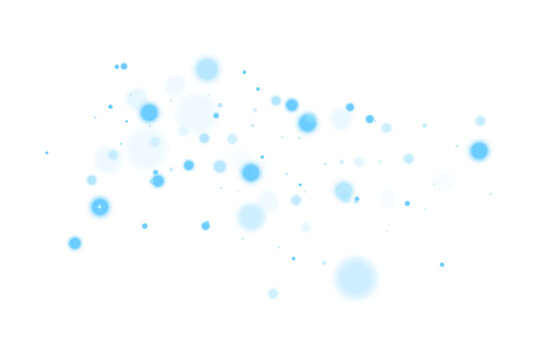 Blue glitter wave abstract illustration. Blue stars dust trail sparkling particles isolated on transparent background. Magic concept. PNG.