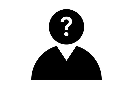 mystery man on white background