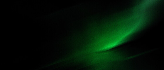 Fototapeta premium A vibrant green light streak creating an elegant abstract motion blur background for modern digital design projects