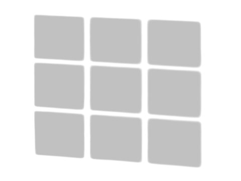 Soft Blurred Rectangle Shadow Overlay Set With Rounded Edges and Transparent Abstract Effect