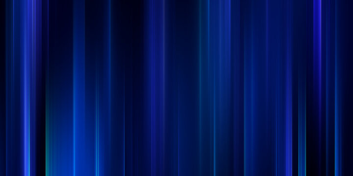 Abstract Blue Background with Dynamic Vertical Lines and Light Streaks