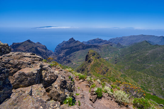 Teno ridges and distant islands, Tenerife