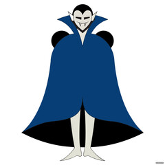 Fototapeta premium Halloween vampire character