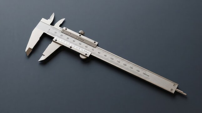 Metallic vernier caliper measuring instrument with precision