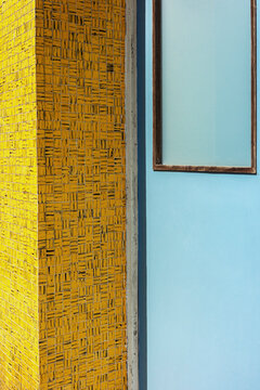 Bright Wall Design in Modern Building Interior