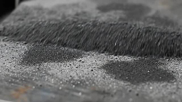 Close up of gray volcanic ash texture detail.