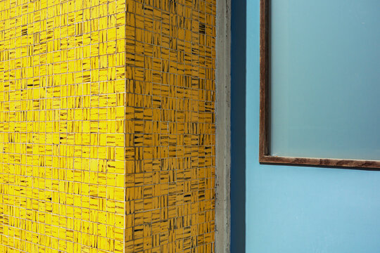 Bright Wall and Window in Urban Setting