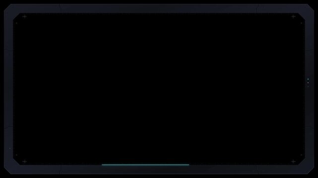 Futuristic hud interface overlay with scanning motion for sci-fi tech ui