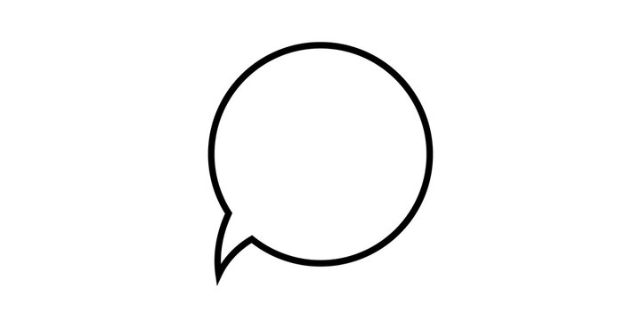 outline chat box