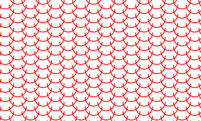 abstract geometric red fish scale pattern art for banner poster background. © kowsar