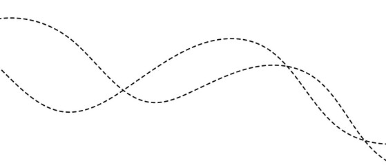 Fototapeta premium dot wave line design