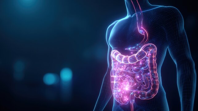 3D medical illustration of GERD, gastroesophageal reflux disease concept, stomach acid flows back into esophagus, digestive tract disorder, heartburn and acid reflux symptom, human digestive system an