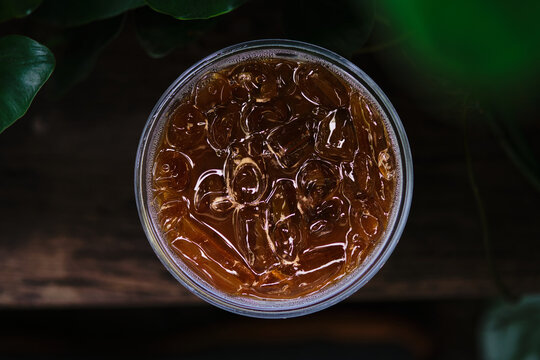 Coffee orange cocktail bar dark juice recipe autumn beverage breakfast.