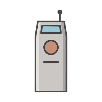 Retro walkie talkie icon