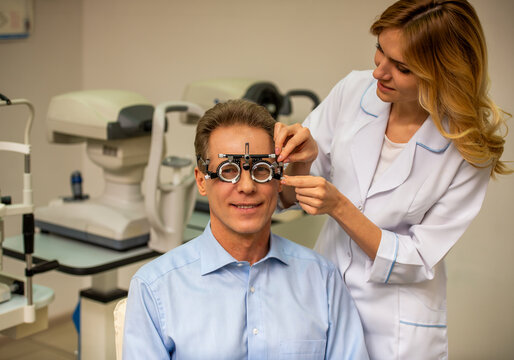 Adult Vision Refraction Test.