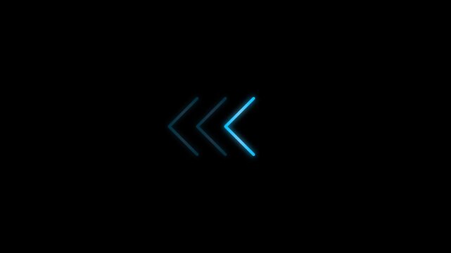 Modern back arrow icon on dark background