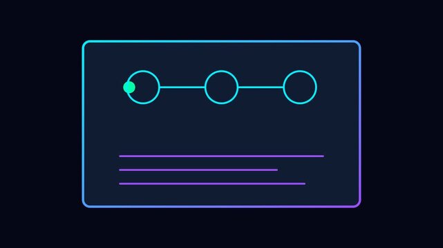 Minimalist connection nodes icon set