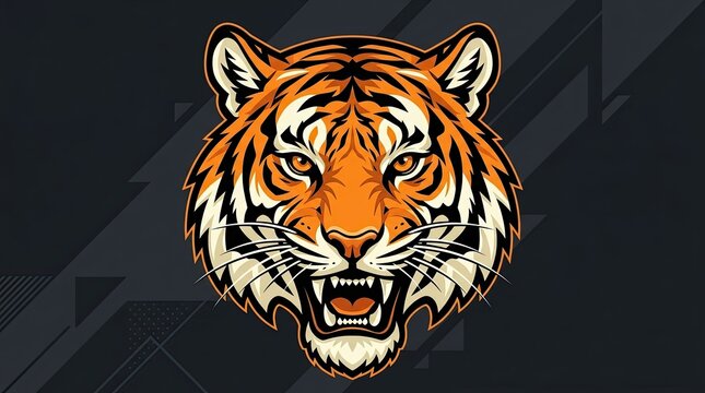 tiger head vector
