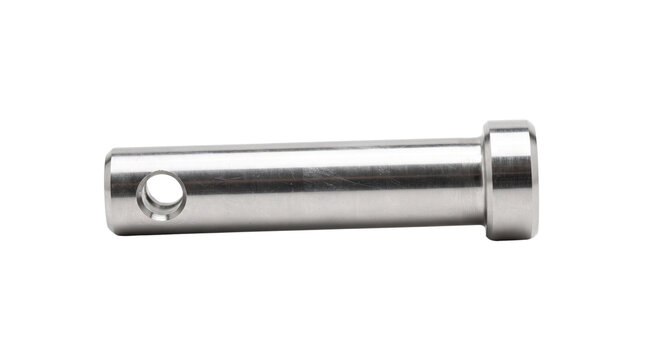 Stainless steel clevis pin isolated on transparent background png