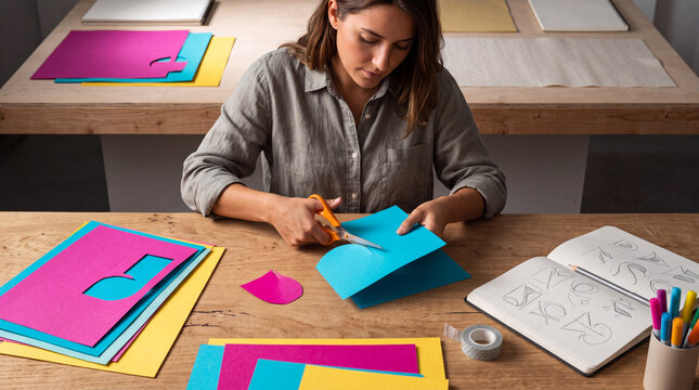Creative Studio Paper Design Concept