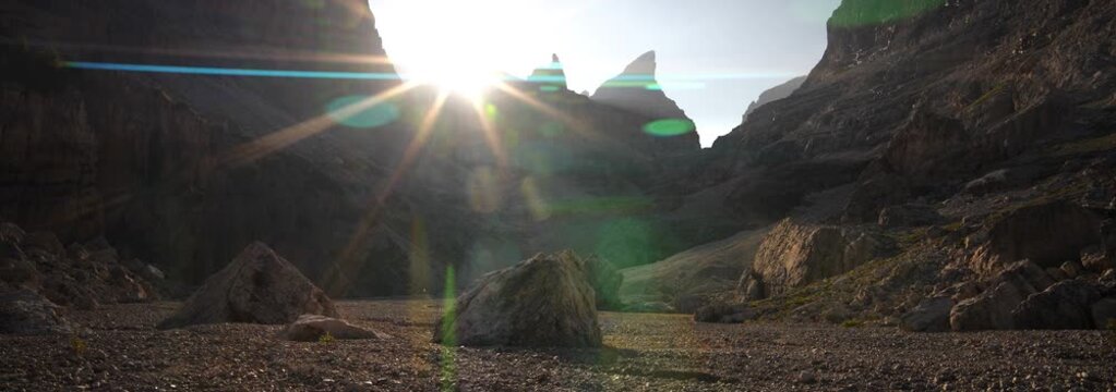 Anamorphic Lens - Tuckett Dolomites at dawn