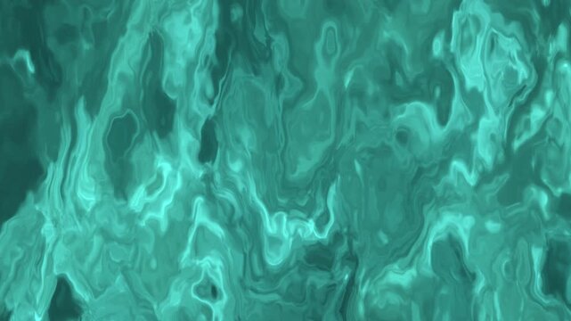 Abstract flowing aqua blue liquid background loopable motion graphic element for visual effects.