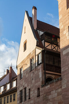 Old houses in Nuremberg, Germany