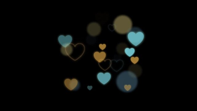 Lovely hearts animation video background