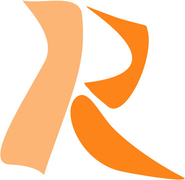vector illustration of a orange arrow logo
