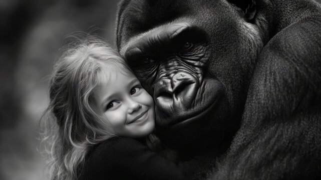 A heartwarming scene of interspecies bonding