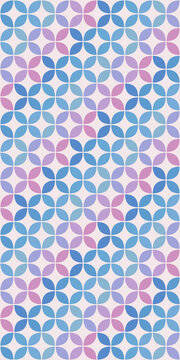 A seamless array of rounded petal motifs creates a cheerful, calming surface in soft pastel hues, ideal for wallpaper, stationery, packaging, textiles, and modern digital backdrops.