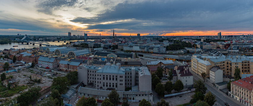 City of Riga at Sunset