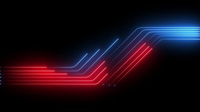 Futuristic glowing neon line light effect abstract digital technology background vector graphic illustration concept