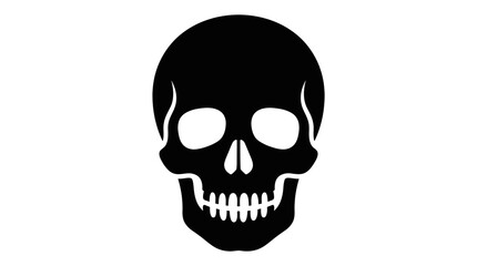 Halloween, Skull head icon set. Symbol for Halloween, danger, death, and piracy. Minimalist vector design. Vector