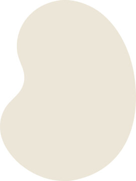 Beige irregular abstract blob