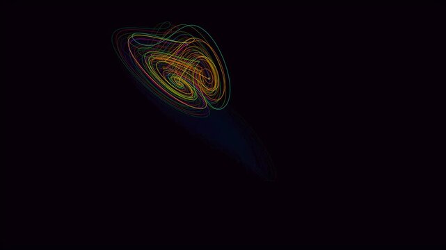Vibrant Lorenz Attractor: Chaotic Systems and Dynamic Data Visualization
