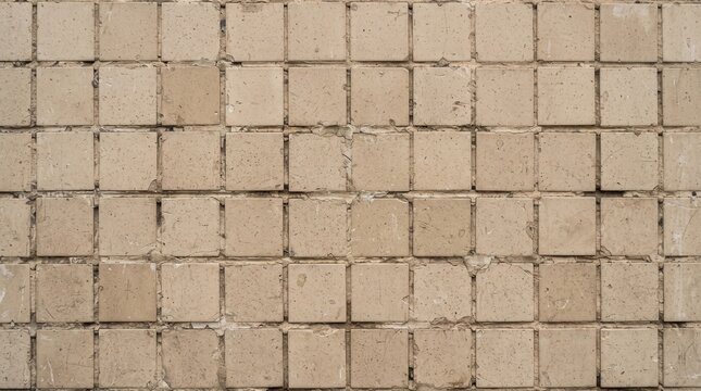 Old Beige Brick Wall Texture Background &ndash; Weathered Stone Masonry Surface