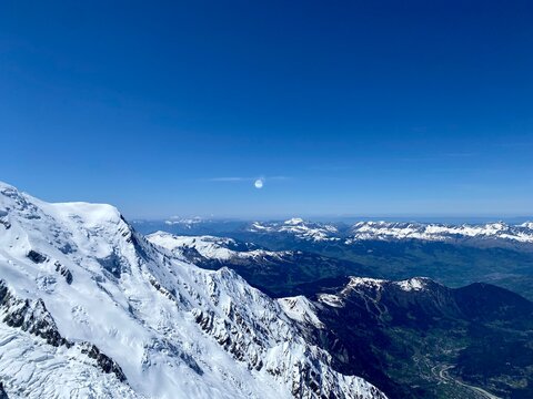 snow covered mountains