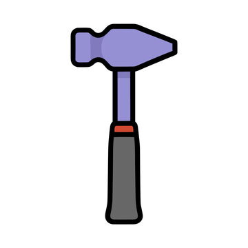 Illustration of a Ball-Peen Hammer