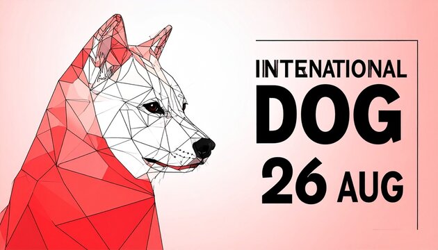 International Dog Day French Bulldog Illustration