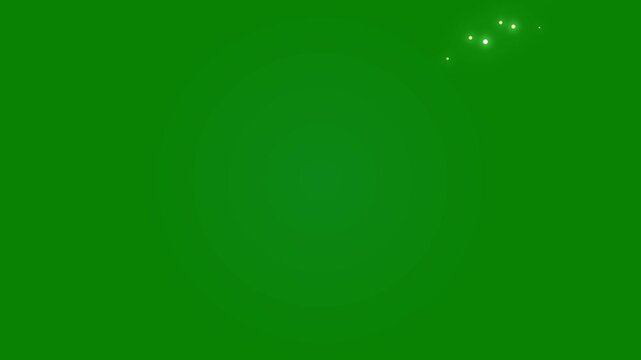 Sparkle overlay, bright white twinkling stars and glitter particles on green screen background, magical fairy dust effect, glowing light points, clean chroma key animation motion