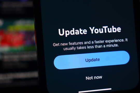 The YouTube update screen on iPhone via the Apple App Store provides modern users with essential software upgrades, bug fixes, and new features for an optimal mobile video experience.