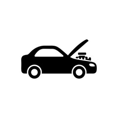 Fototapeta premium Mechanic Repairing Car Icon