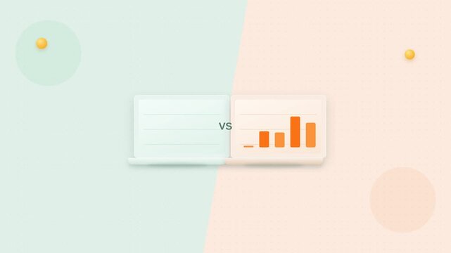 Motion Data Visualization of Business Growth with Dynamic Charts and Graphs.
