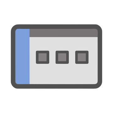 Browser window icon with three dots