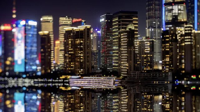 Shanghai fantasy skyline at night